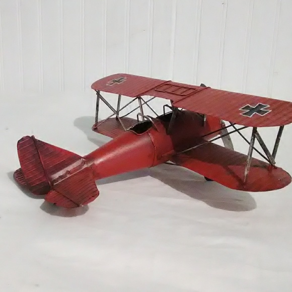 Metal Red Barron War Plane - Picture 8 of 8